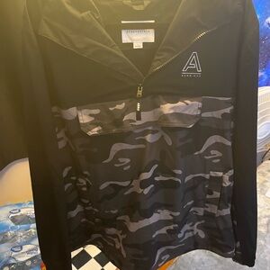 Men’s Aeropostale camo/black windbreaker Large BRAND NEW NEVER WORN